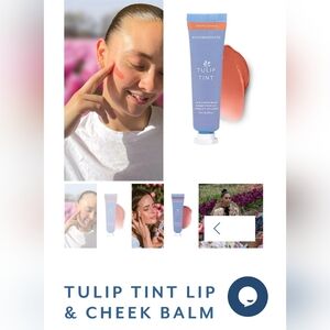 Bloom effects Tulip Tint Lip Cheek Balm Crisp Coral 13 ml .45 fl oz NIB